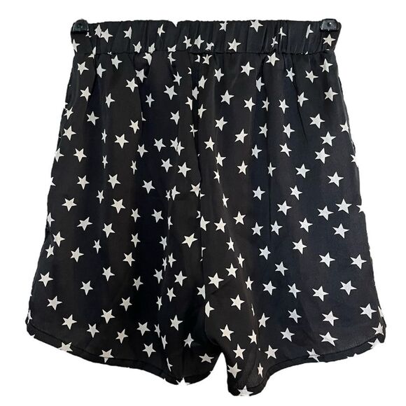 Nasty Gal 3-Pc Pajama Shorts Shirt Bralette Set Underneath The Stars NWOT Size 4 - Picture 4 of 9